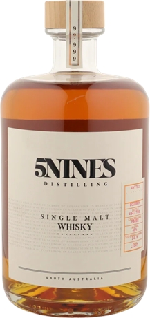 5Nines Distilling - Single Malt Whisky - Vatted Lightly Peated - Bourbon Cask PB 44.2% 700ml