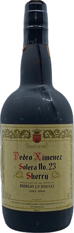 Bodegas J P Jimenez Pedro Ximenez Sherry NV