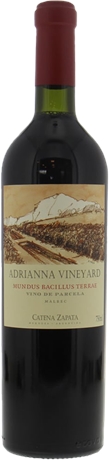 Catena Zapata Adrianna Vineyard Mundus Bacillus Terrae Malbec 2013