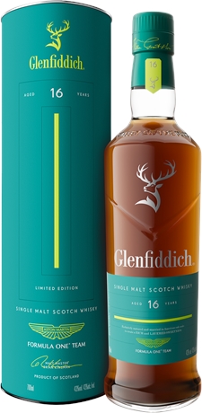 Glenfiddich 16 Year Old Aston Martin F1 Limited Edition Single Malt Scotch Whisky 700ml