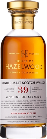 House of Hazelwood 'Sunshine on Speyside' Scotch Whisky 42.5% 700ml